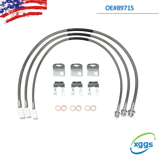 for Jeep Cherokee XJ 1984-2001 & for Wrangler TJ YJ 1987-2006 Front Rear Brake Lines Q