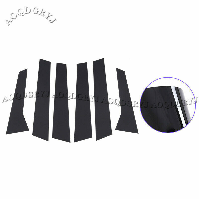 for Porsche Macan 2014-2019 Glossy Black Window Moulding B.C Pillar Trim Cover