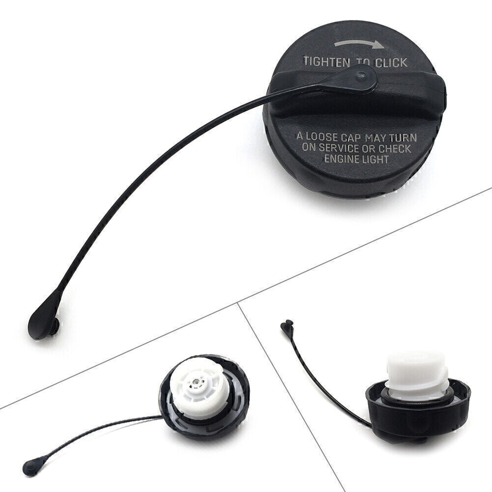 Fuel Tank Gas Cap for Jeep for Dodge for Chrysler 1999-2019 Non-Locking W/Tether Black Q