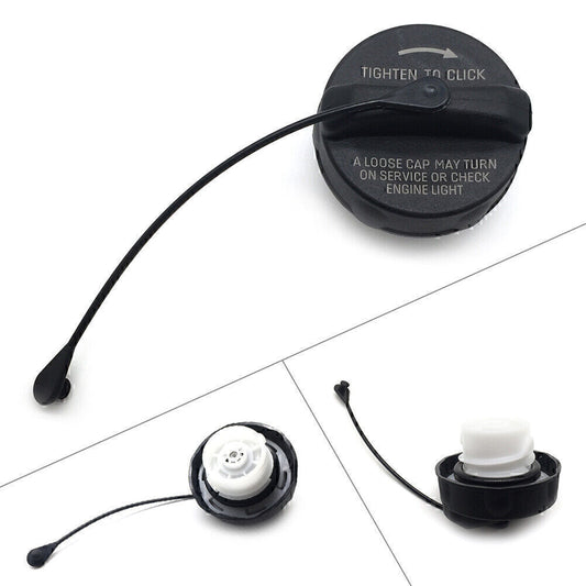 Fuel Tank Gas Cap for Jeep for Dodge for Chrysler 1999-2019 Non-Locking W/Tether Black Q