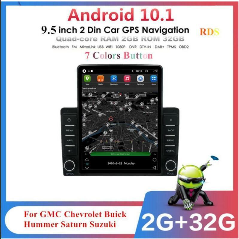 for Chevy Silverado for GMC 9.5 Android 10.1 Stereo Radio GPS Player Wifi For 2007-2013
