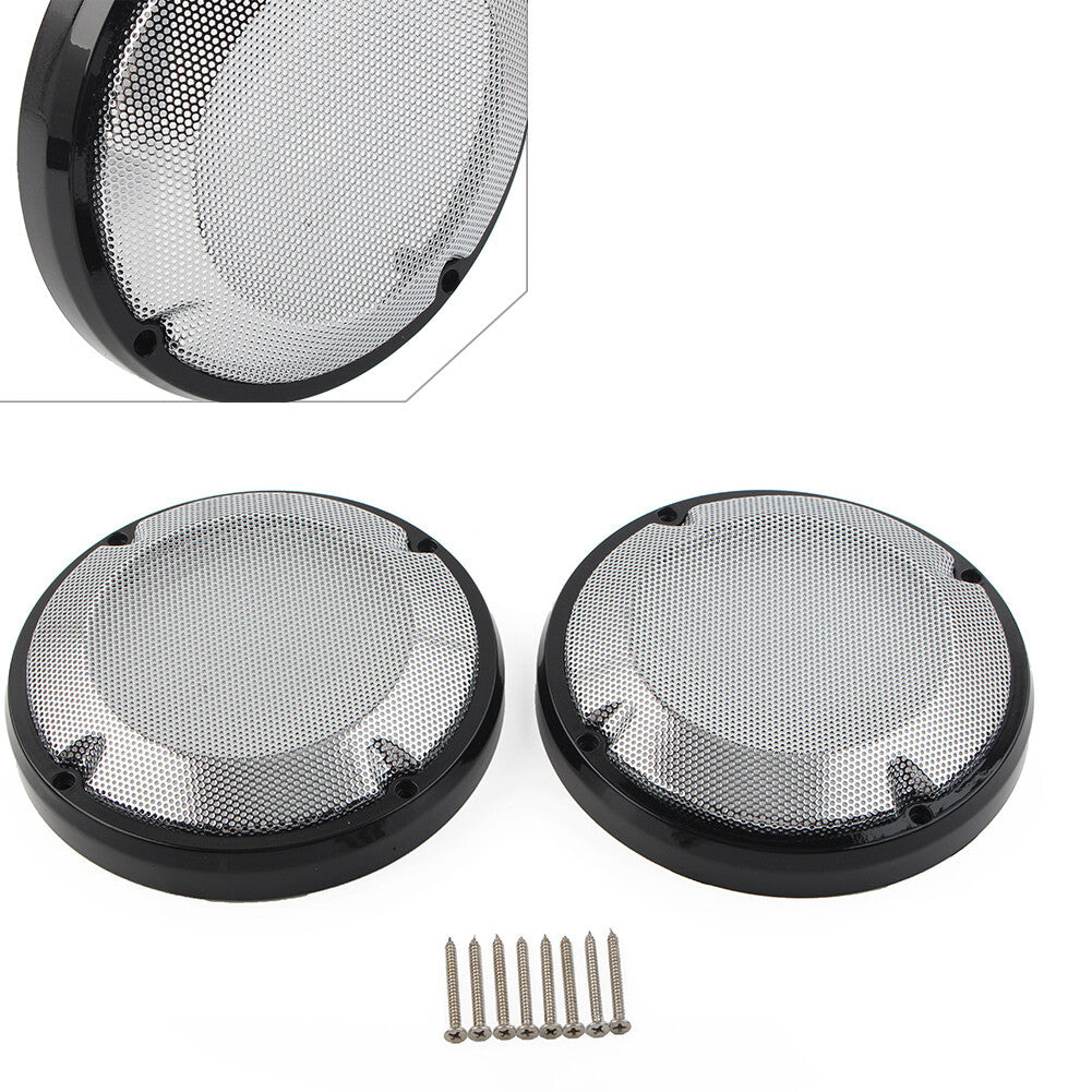 6.5Saddlebag Lid Speaker Grill Mesh Cover for Harley Touring Electra Glide 83+