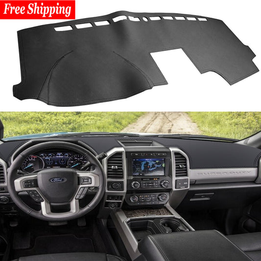 Leather Dashboard Cover Pad Non-Slip Dash Mat for Ford F150 Raptor 2017-2019 US