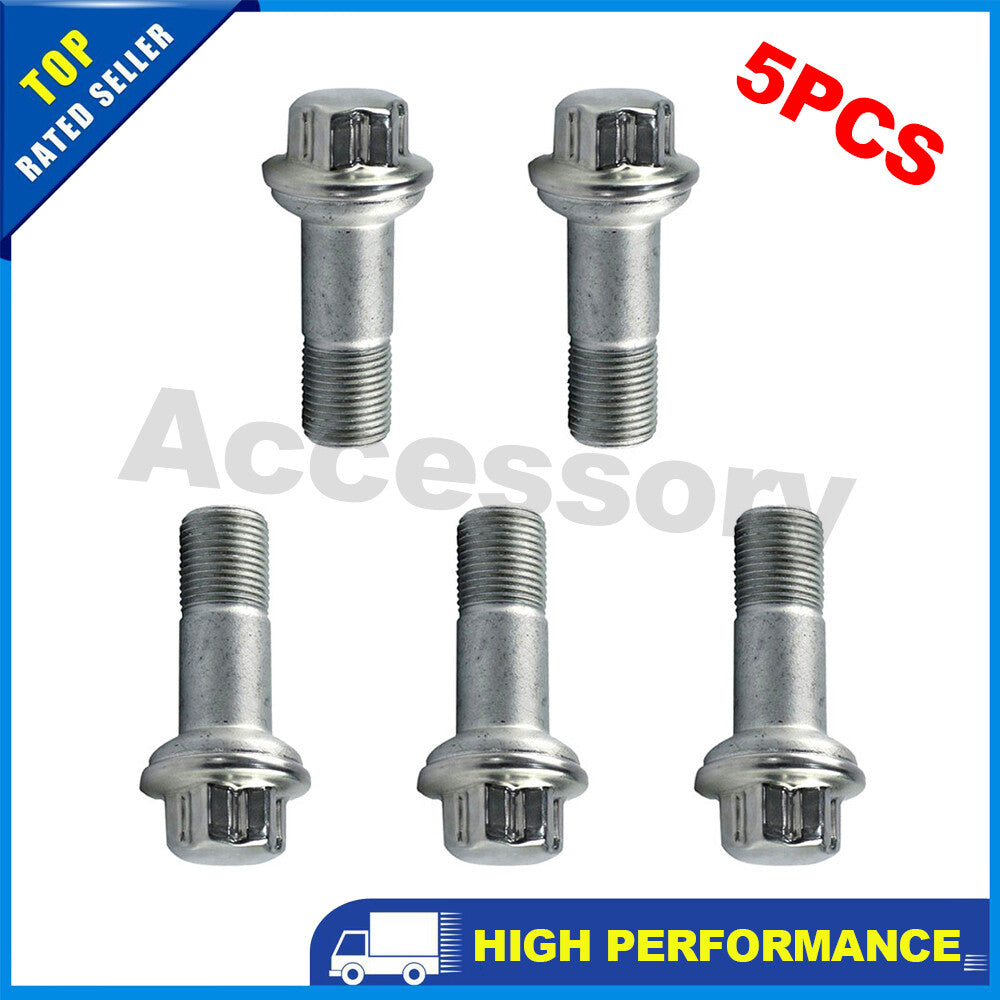 Lug Bolts and Nuts (5-piece set) for Chrome for Mercedes-Benz ML550 S500 GLK350 S550 CL500 GL450