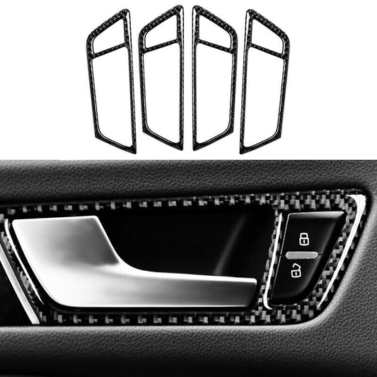 carbon fiber interior door handle cup covers suitable for Audi Q5 8R SQ5