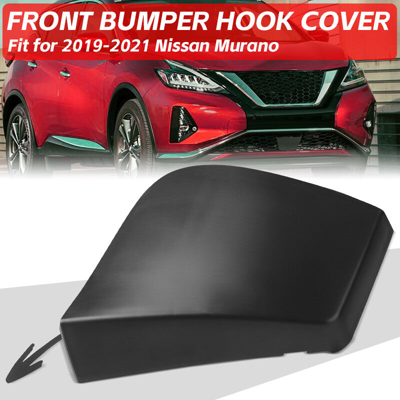 Front Bumper Tow Hook Eye Cover Black for 2019-2023 for Nissan Murano 622A0-9UF0H
