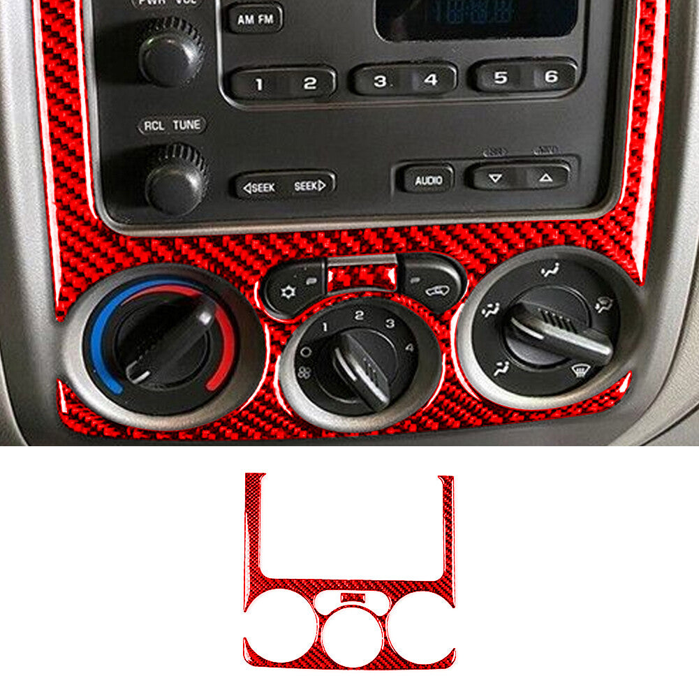 for 2016 - 2021 for Honda for Civic 10th ABS Red Center Console Dash Panel Trim 3 pcs- v