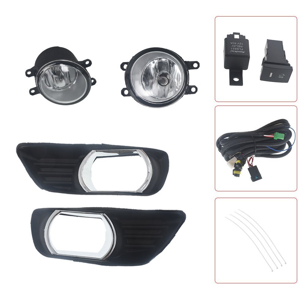 Transparent front bumper fog light kit switch for 2007-2009 for Camry n