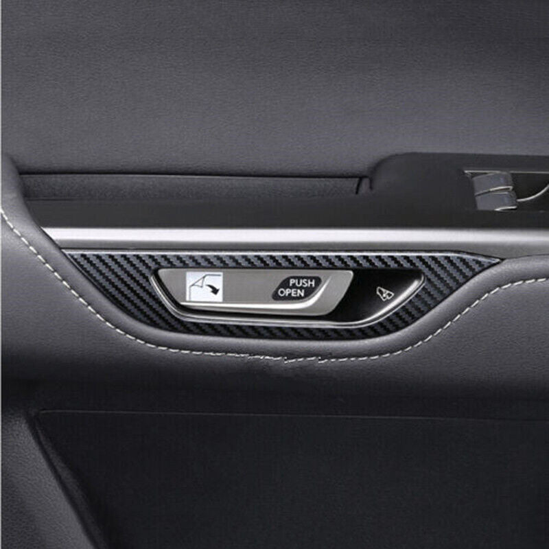 Carbon Fiber Inner Door Handle Frame Cover Trim for Lexus NX250 350 450h 2022-24