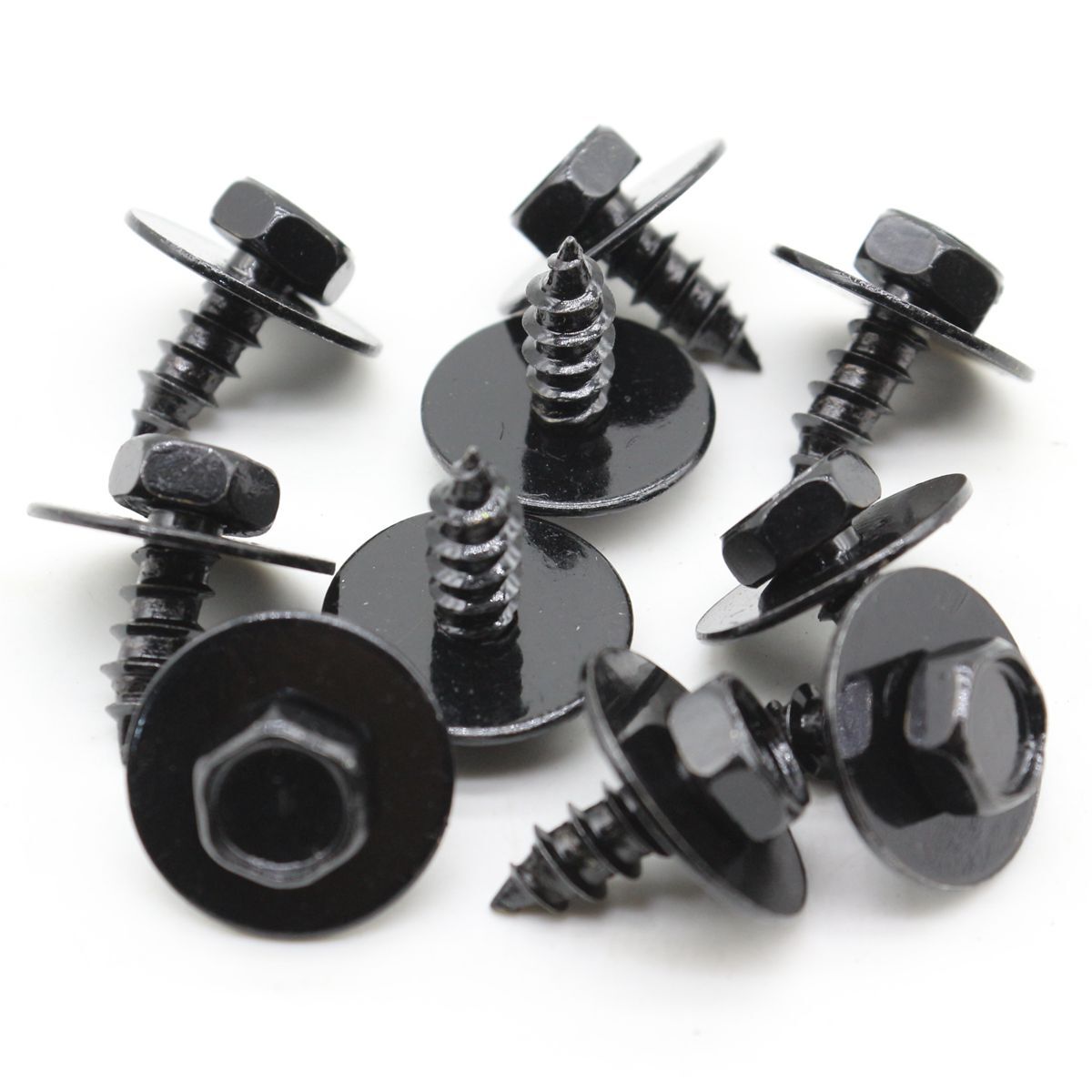 10-piece set of radiator support splash guard metal screws suitable for Toyota 90159-60496