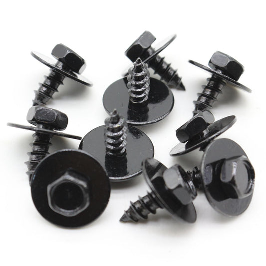 10-piece set of radiator support splash guard metal screws suitable for Toyota 90159-60496