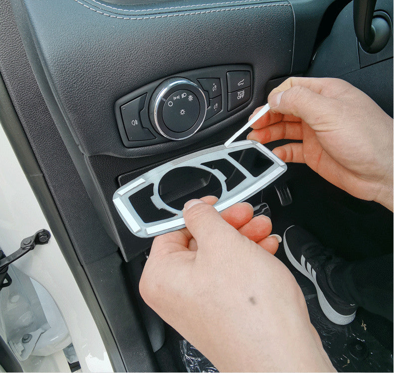 ABS Headlight Switch Button Cover Trim Fit For EDGE 2015-2022 v