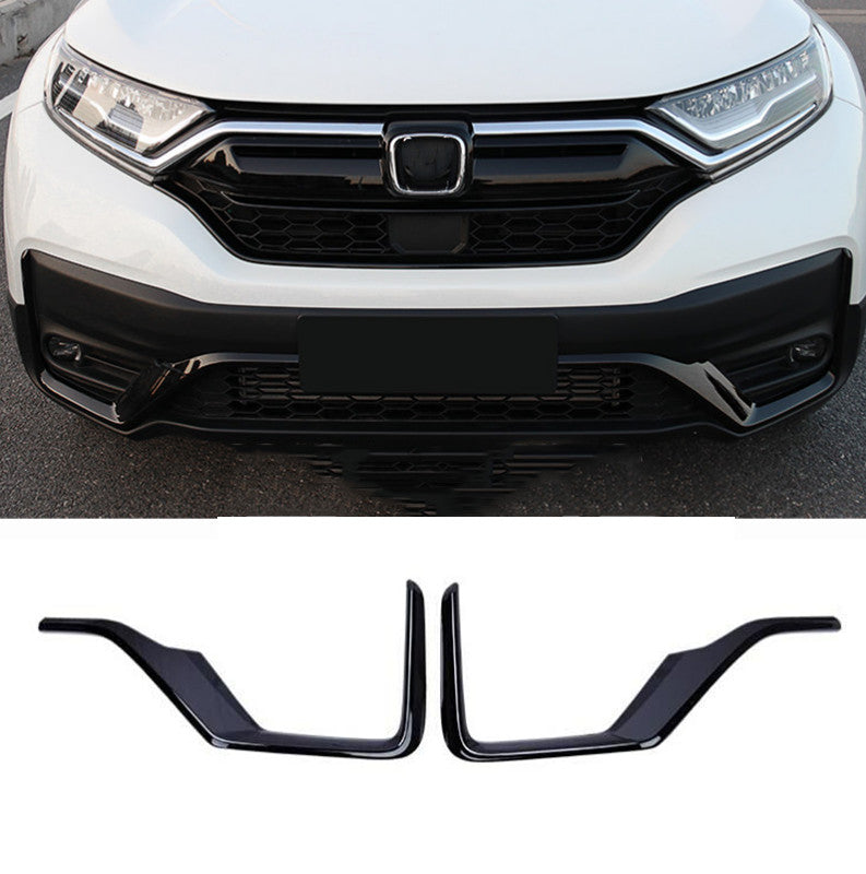 Glossy black Front Bumper side Lip Spoiler Molding trim for Honda CR-V 2020-2022
