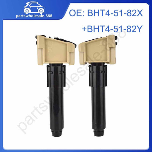 Pair Headlight Washer Spray Nozzles for Mazda 3 AXELA 2014-16 Left Right Front