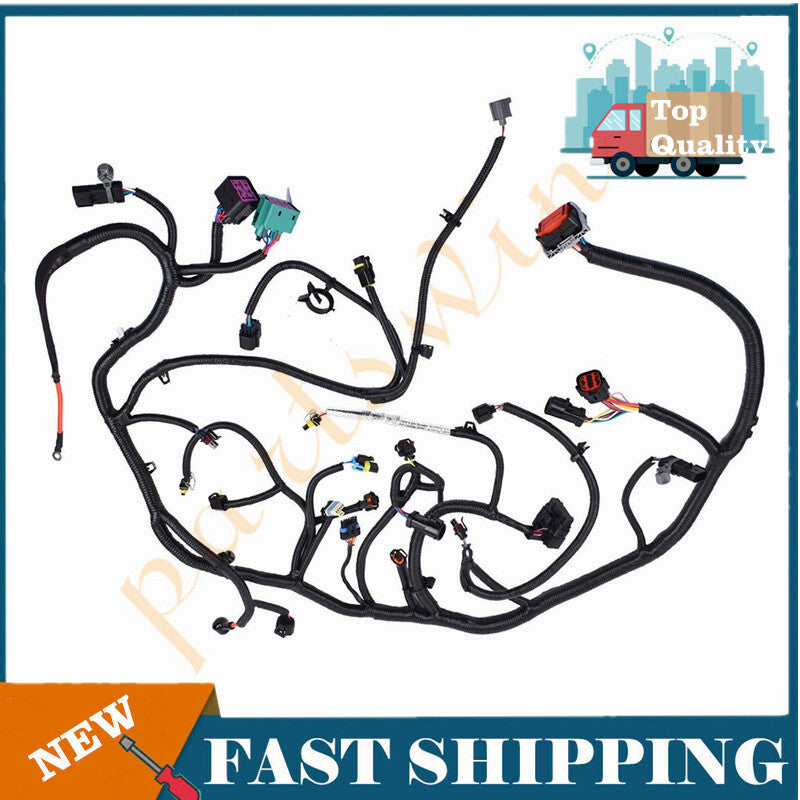Engine wiring harness for 2004 250 350 450 550 with heater Ref: 4C3Z12B637CA- n