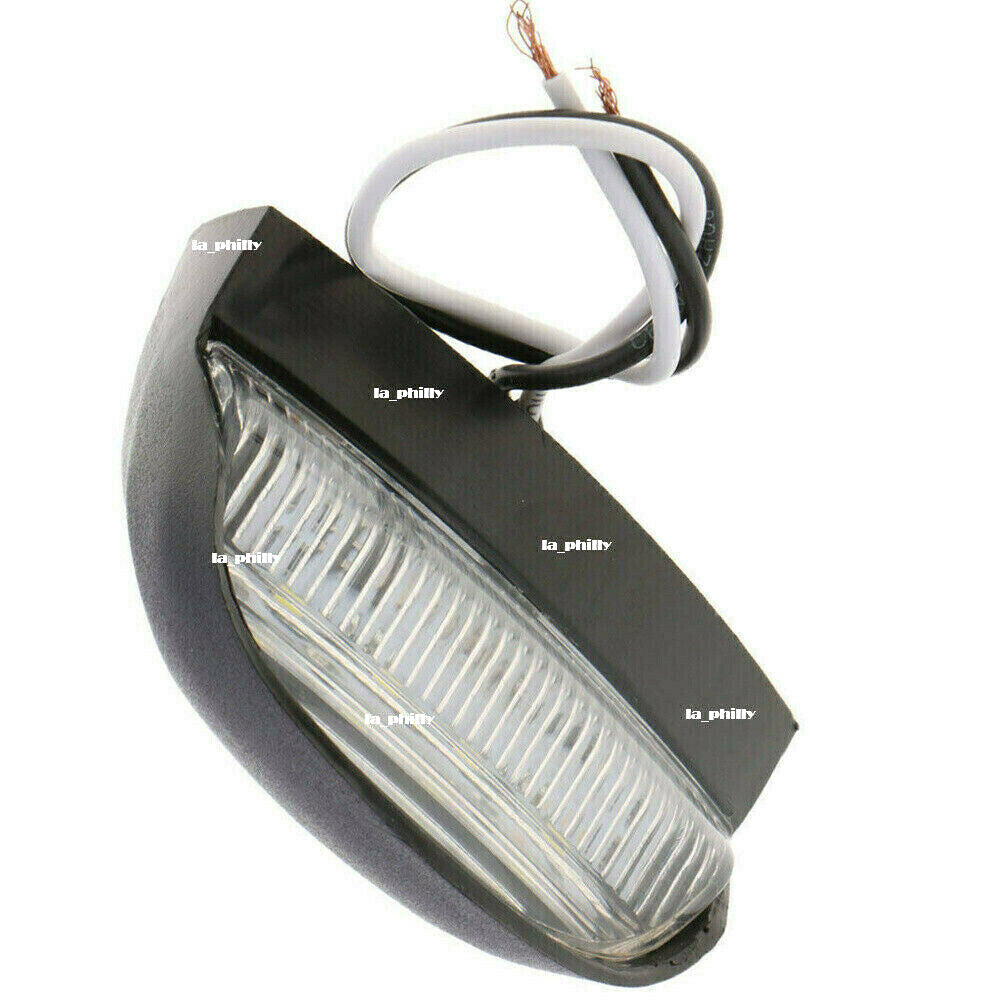 2Pcs 12/24V Waterproof 4 LED Rear Tail License Number Plate Lights Truck Trailer Q