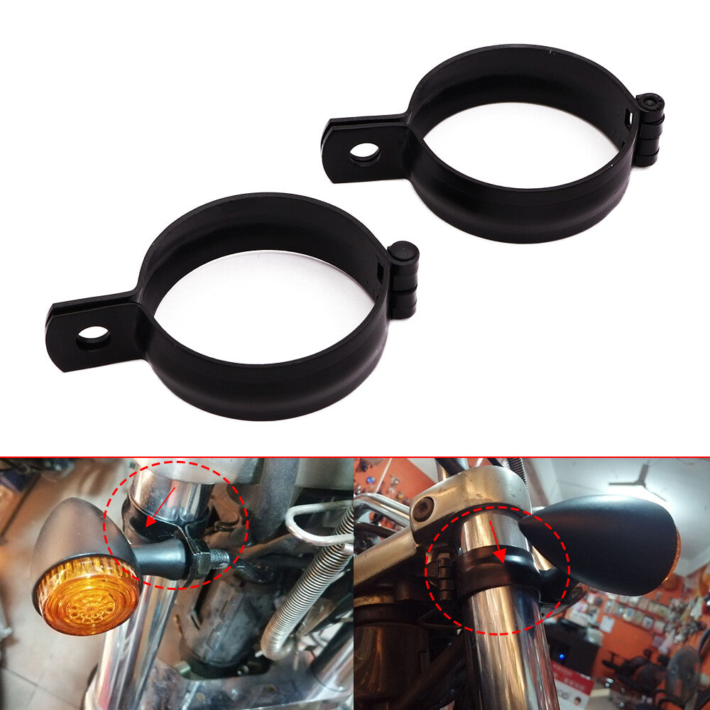 Motorcycle 34-60mm Front Fork Mount Clamp Turn Signal Light Mount Bracket Holder Q