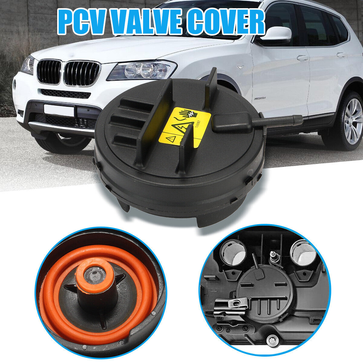 1PC New Valve Cover Cap 11127552281 for BMW E82 E90 E70 Z4 X3 X5 128i 328i 528i Q