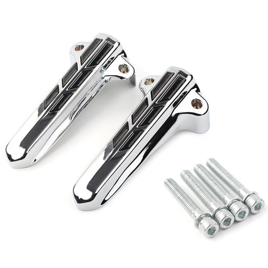2xFront Lower Fork Leg Covers LED Smoke Light for Harley Touring FLHR FLHTK FLHX
