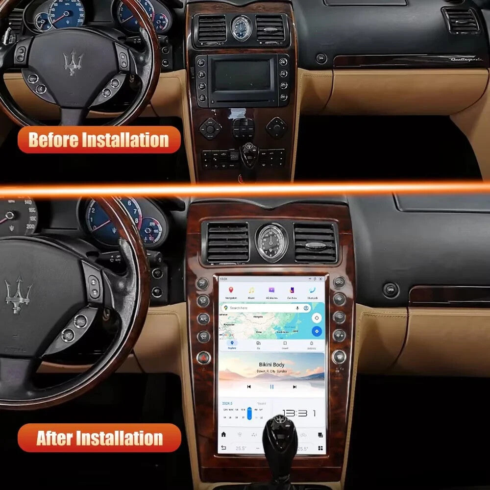 14.4 for Tesla Screen Android Radio GPS Stereo for Maserati Quattroporte 2004-2012