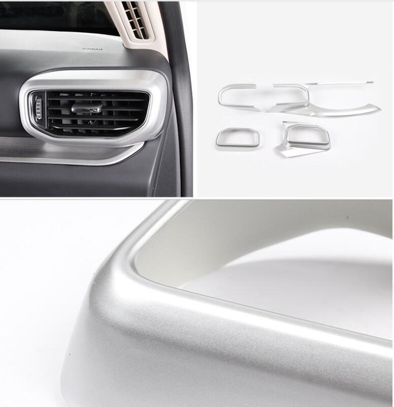 for Ford Explorer 2020-2022 Matte Silver Dashboard LR Air Outlet Vent Trim 4pcs
