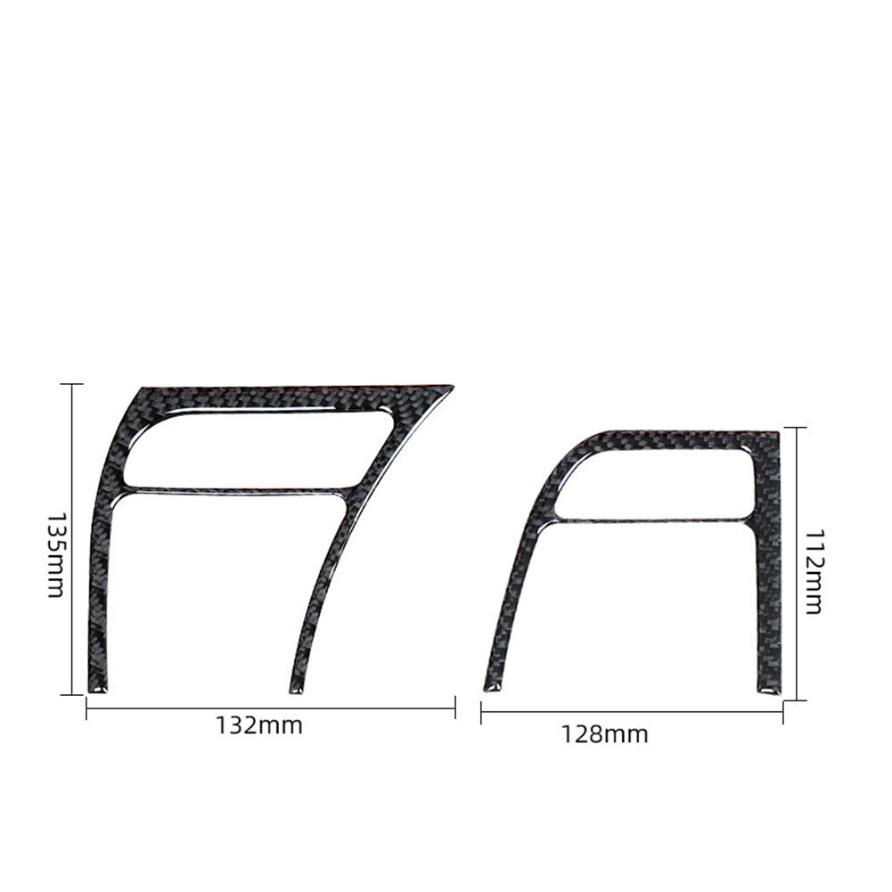 4x Red Left & Right Air Vent Trim Cover Carbon Fiber For Tacoma 2012-2015 v