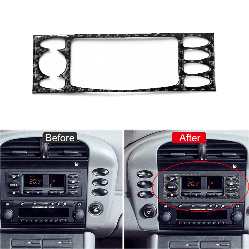 for VW for Golf MK7 2013-2017 Carbon Fiber Water Cup Holder Panel Cover Trim Sticker v