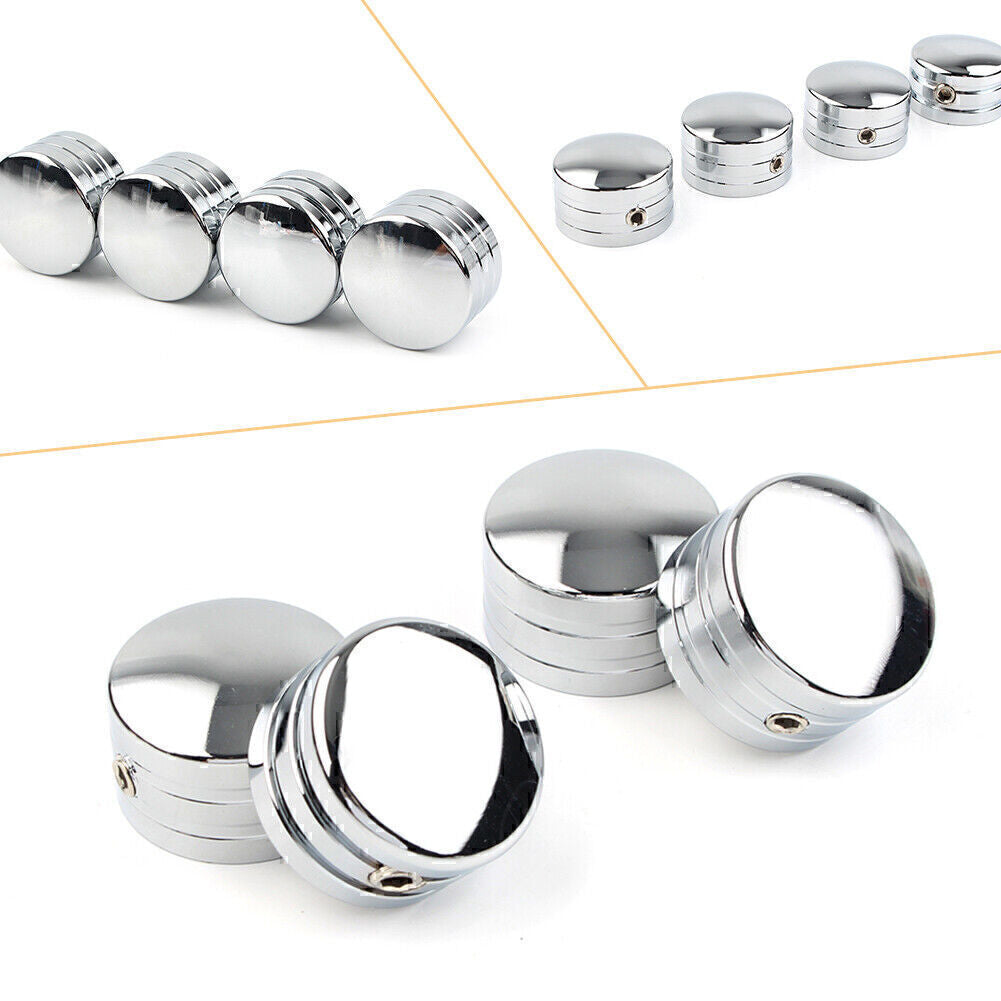 4pcs Spark Plug Head Bolt Cap Cover Plug Chrome for Harley Twin Cam Models 99-17