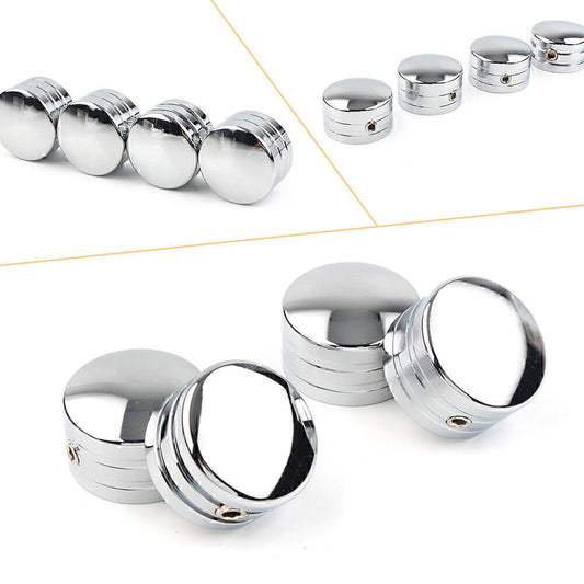 4pcs Spark Plug Head Bolt Cap Cover Plug Chrome for Harley Twin Cam Models 99-17