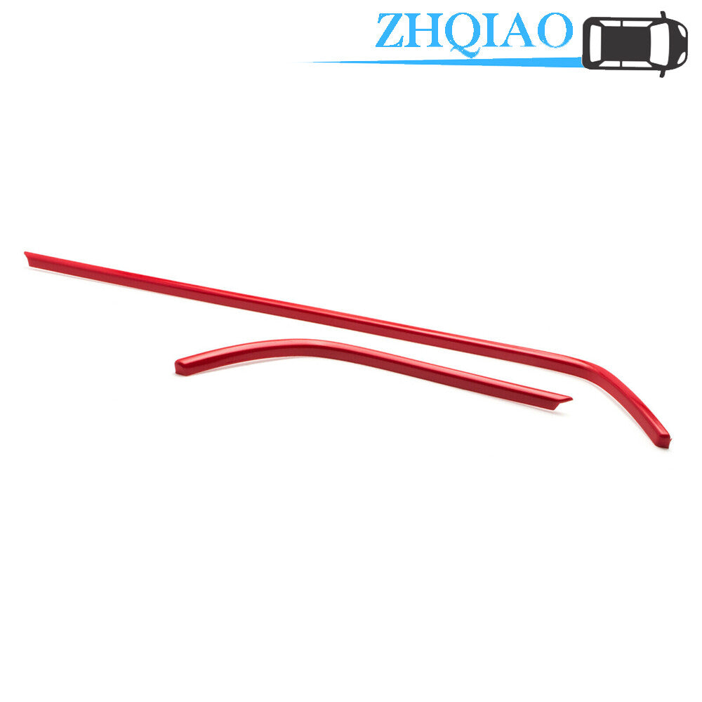 Red ABS Auto Car Air Outlet Frame Cover Trim for Honda for Civic 10th 2016-2019