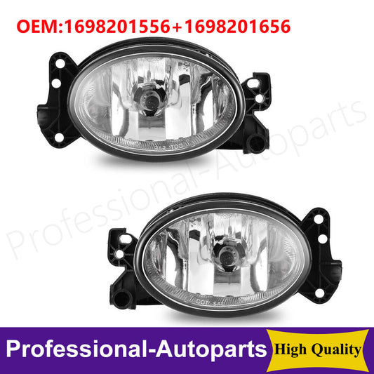 One pair of LR fog light clear glass lenses suitable for Mercedes-Benz X164 GL320 GL450 GL550