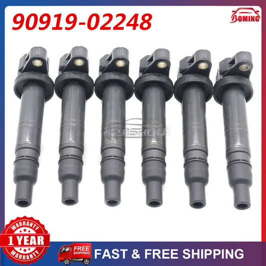 Pack 6PCS Ignition Coils for Toyota 4Runner Fj Cruiser Tundra Tacoma 4.0L V6 New