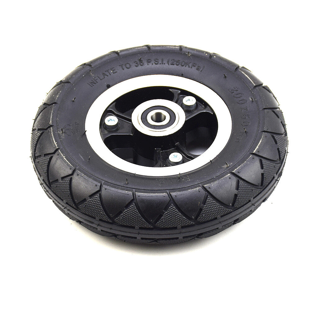 8 Inch 200x50 Rubber Tire Electric Scooter TireAlloy Rim Wheel Explosion Proof