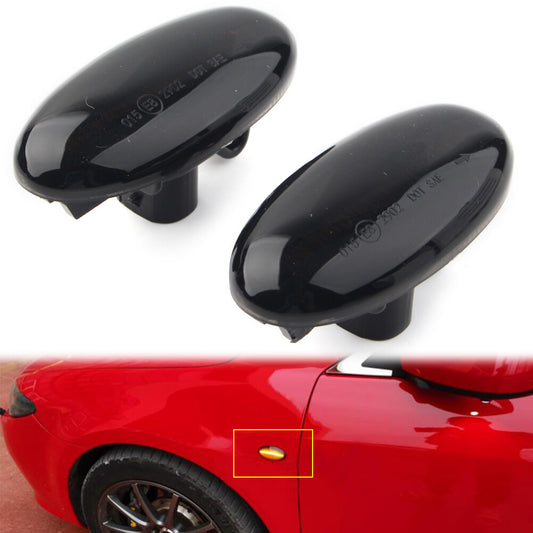 for MAZDA 3 04-11 LED Dynamic Side Marker Turn Signal Sequential Blinker Lights