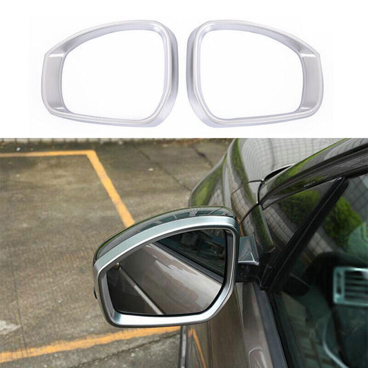 for Range Rover Sport 14-22 Silver ABS Rear View Side Door Mirror Frame Trim 2P