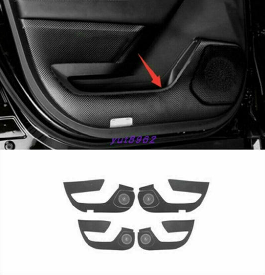 Leather Inner Door Anti-Kick Anti-Dirty Pad Trim for Toyota Highlander 2020-2022