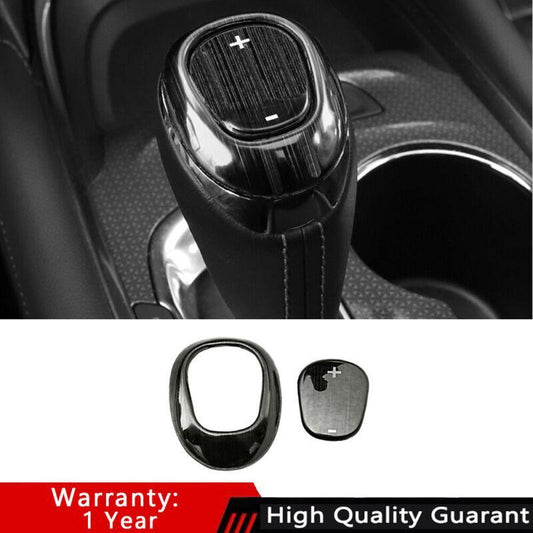 for Chevrolet Equinox Black Titanium 18-2021 Gear Shift Knob Head Cover Trim 2