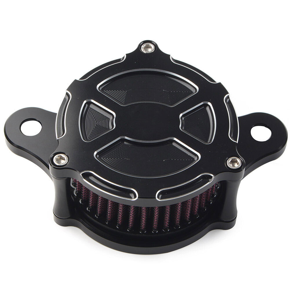 Black Air Cleaner Red Intake Filter Kit Fit for Harley Dyna Softail Road King US Q
