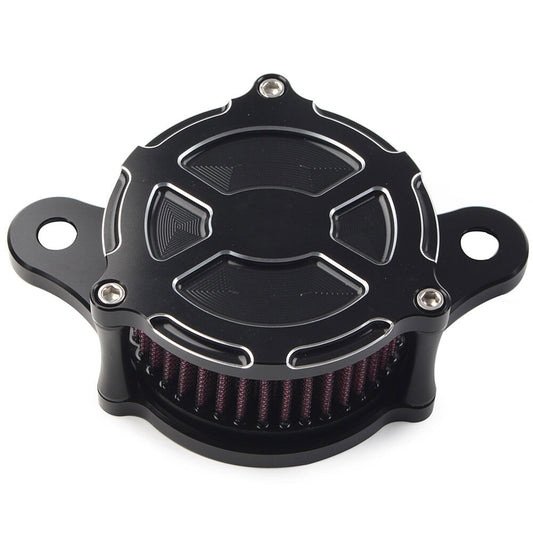 Black Air Cleaner Red Intake Filter Kit Fit for Harley Dyna Softail Road King US Q