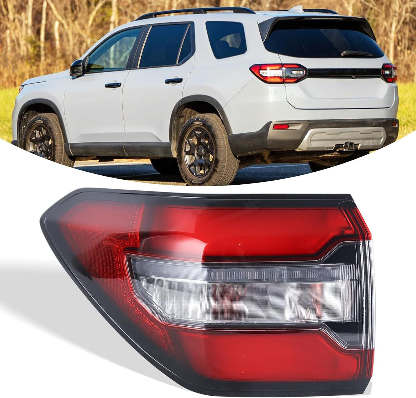 2023 2024 for Honda Pilot Outer Tail Light LH Driver Left Side LED Lamps n