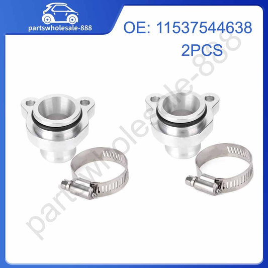 Aluminum coolant hose fittings for BMW 335i and 335xi 11537544638