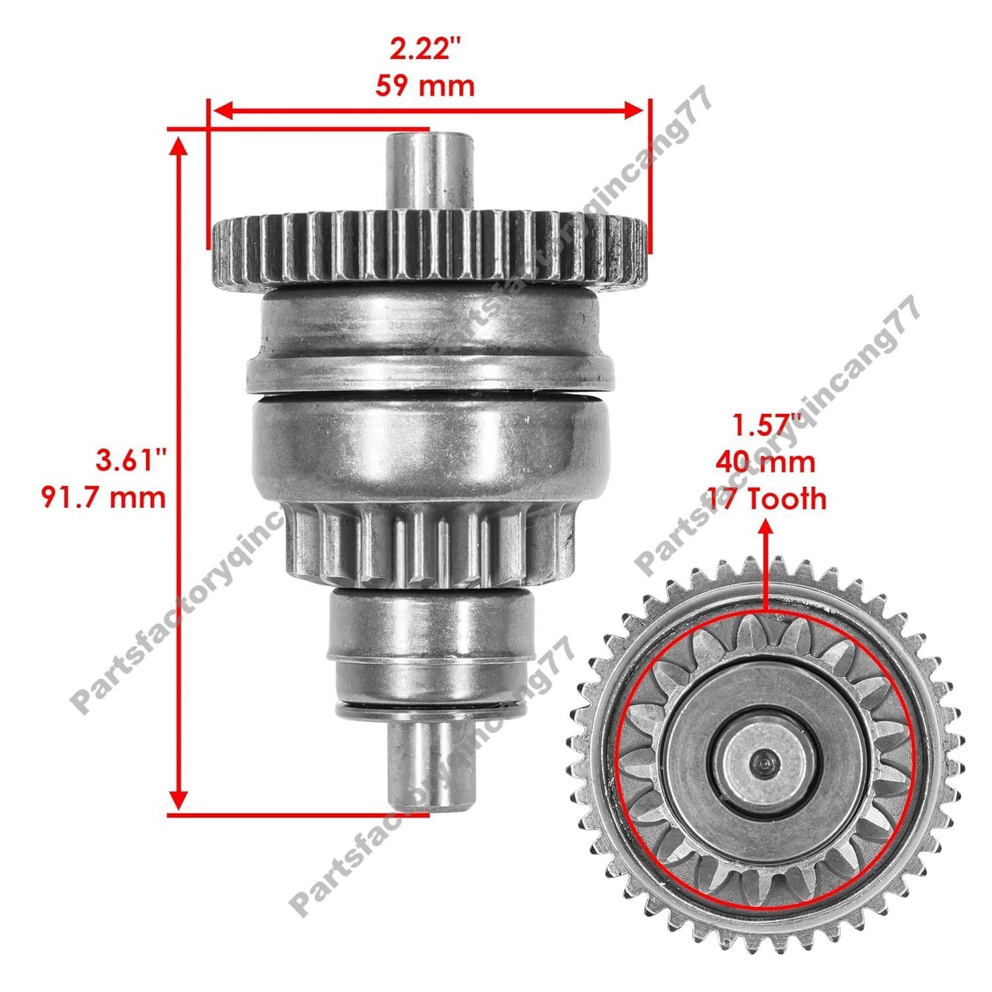 Starter Drive Gear 420684052 for Bombardier Can-Am ATV Outlander Max 400