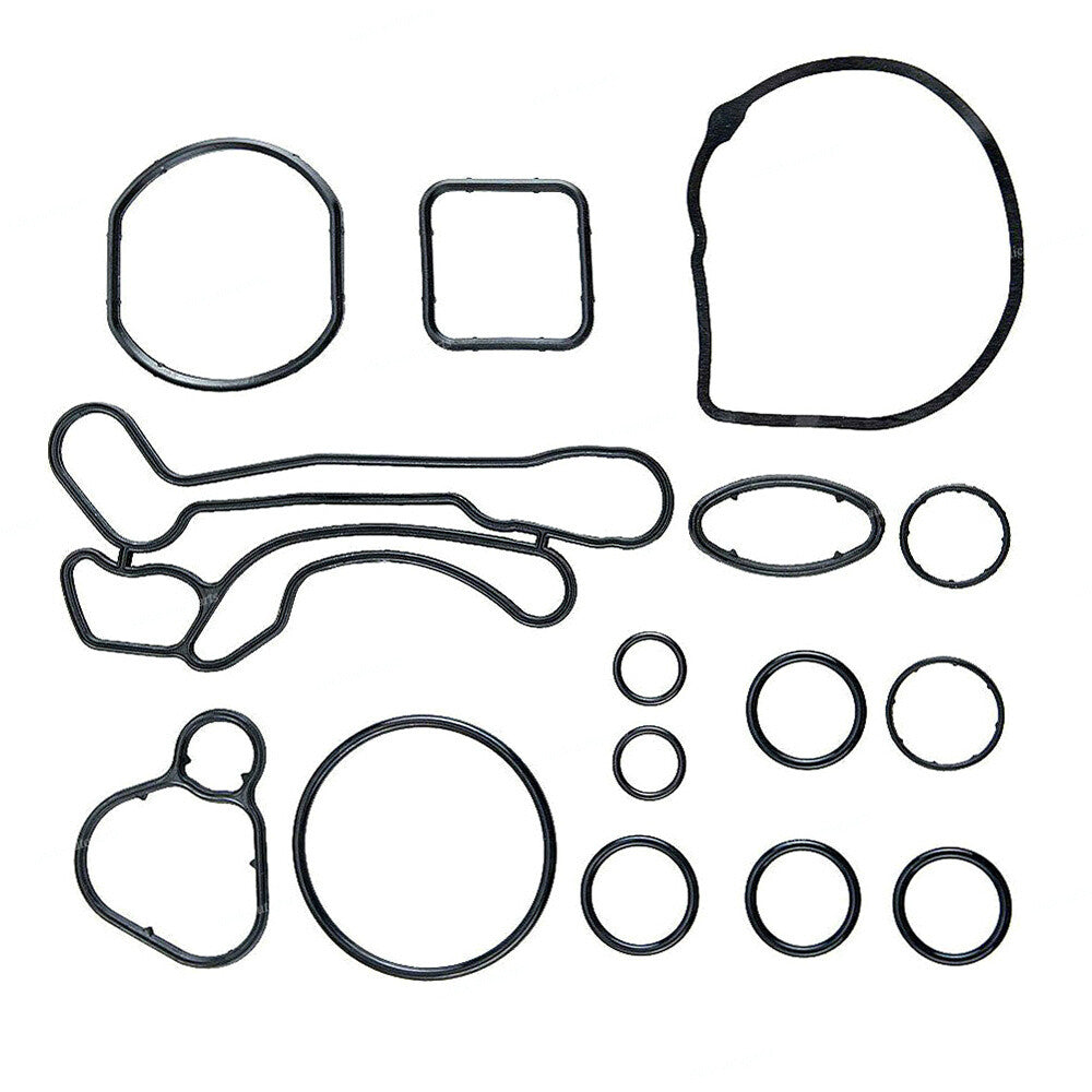 1 Set Rubber Engine Oil Cooler Gasket Seal Kit for Chevrolet Aveo for Pontiac for Saturn Q