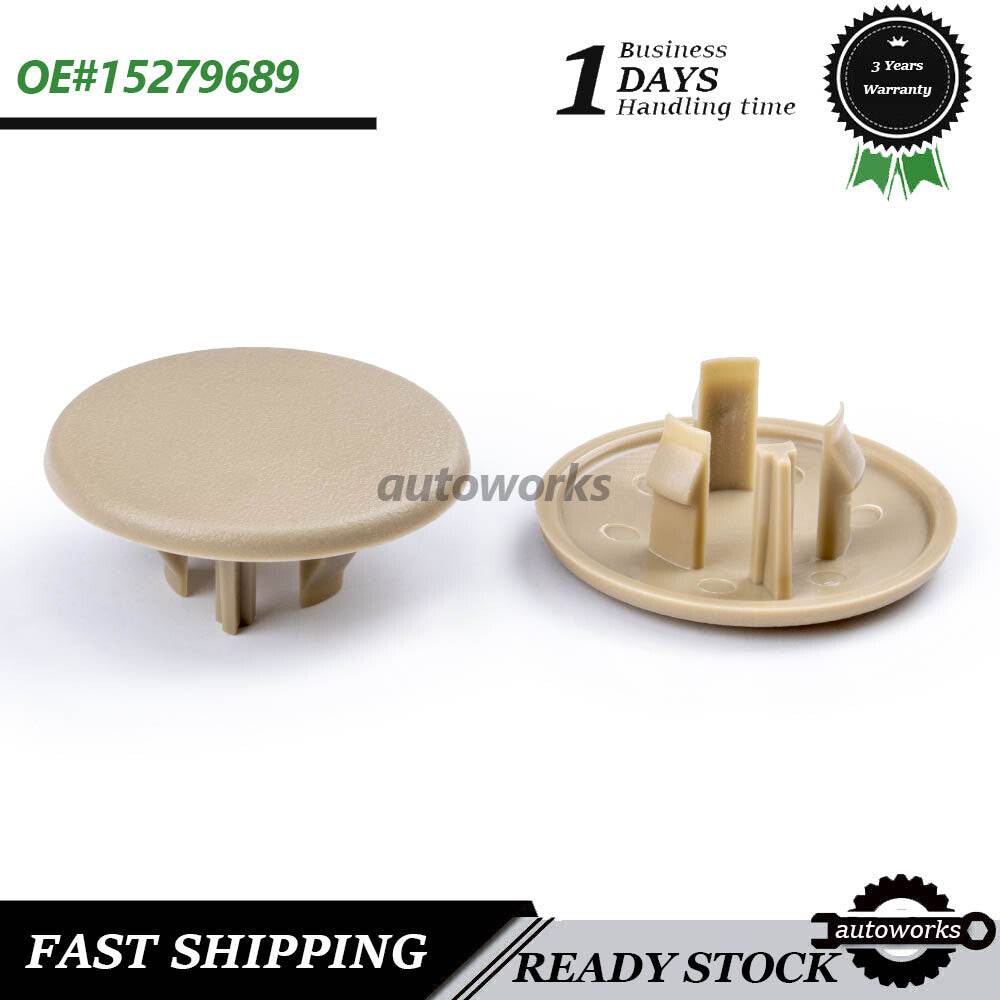 2x Beige Armrest Rear for Seat Cover Cap for Chevy Avalanche for Cadillac for Escalade 07-18