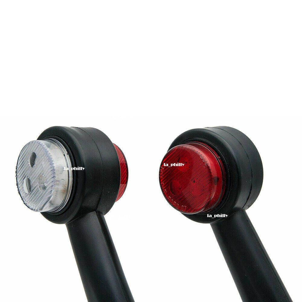 2x 9LED 12V Waterproof Side Outline Stalk Marker Lights Lamps Trailer Truck 20cm Q