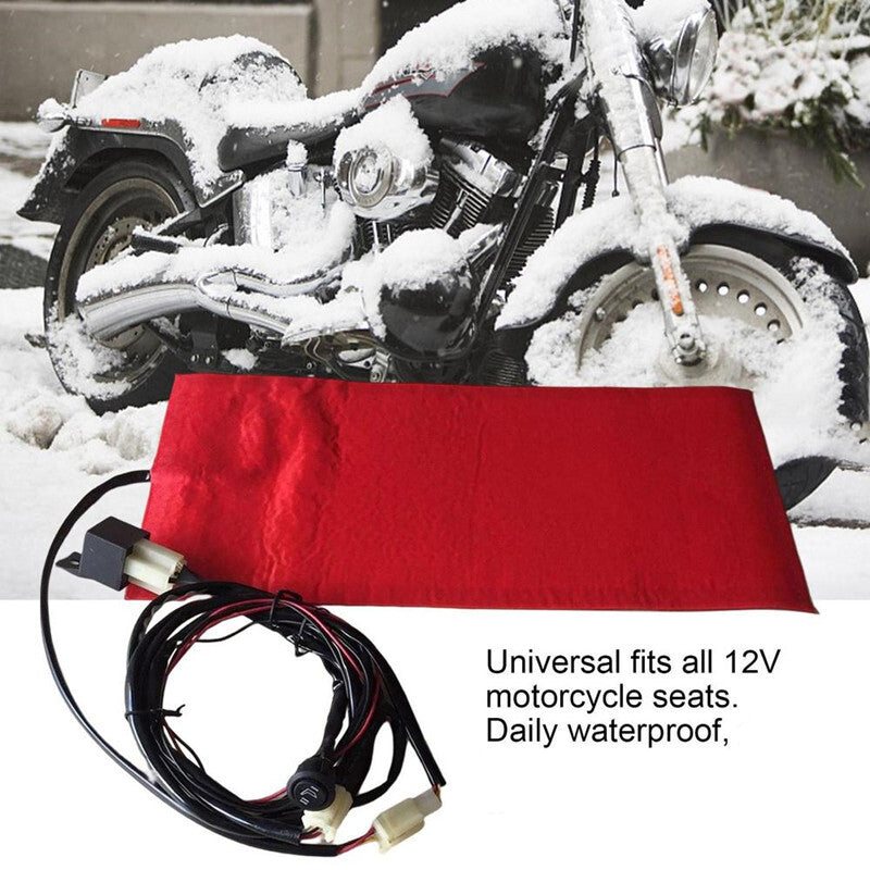 12V Universal Waterproof Carbon Fiber for Seat Heater Pad for Motorcycle Heating Mat