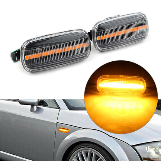 Dynamic LED Side Marker Fender Turn Signal Light Fit for Audi A3 for A4 B7 for A6 C5 C7