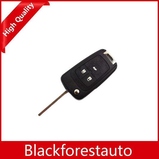 W/ Uncut Blade Replace for Chevrolet for Cruze 3 BTNs Flip Remote Key Shell Fob Case Q