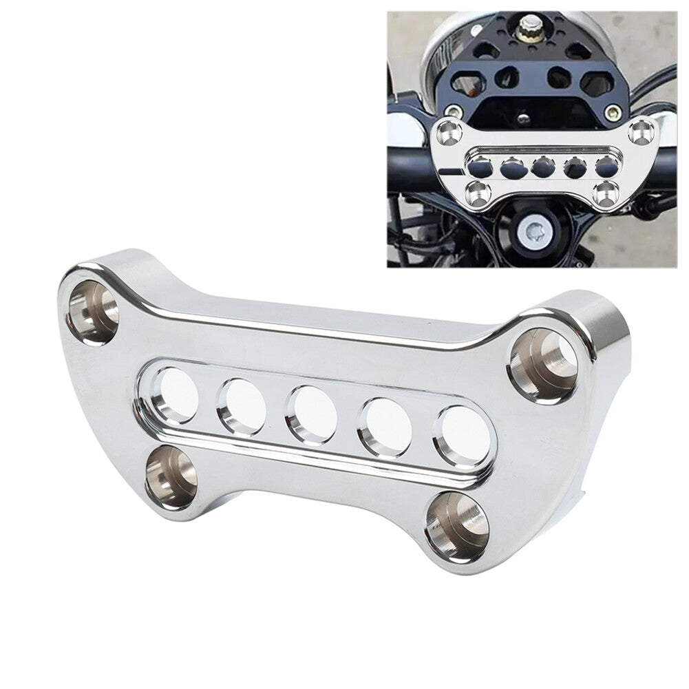 Handlebar Top Bar Riser Clamp Mount for Harley Sportster XL883 XL1200 Softail FX