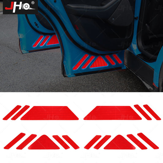 Car Door Open Reflective Tape Sticker Film Warning Decal Safe for Mustang Mach E